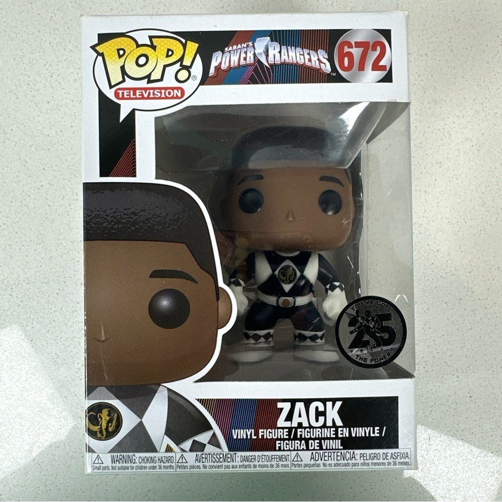 Funko Pop! Power Rangers Zack #672 25th Anniversary Vinyl Figure